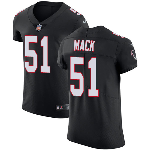 Nike Falcons #51 Alex Mack Black Alternate Men's Stitched NFL Vapor Untouchable Elite Jersey - Click Image to Close